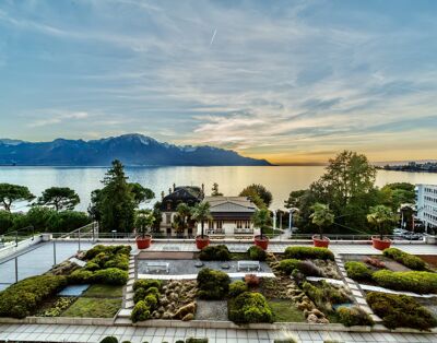Incredible views of Montreux Lake straight from the city center / 2 Bedroom apartment in Montreux – WIFI