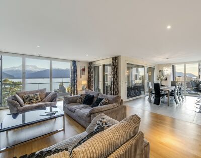 Luxury Apartment in Montreux City with Panoramic Lake Views